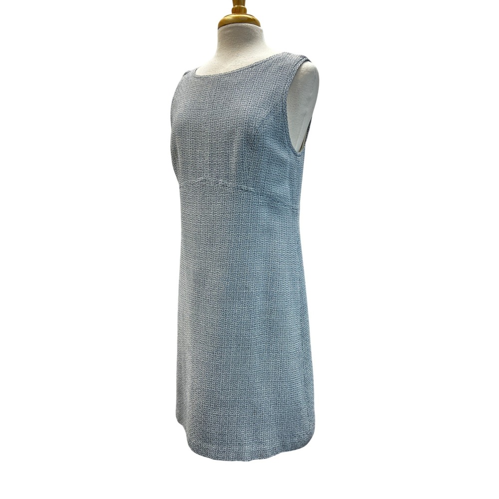 Pendleton Shift Dress Womens 14 Blue Excellent Virgin Wool Rayon Sleeveless